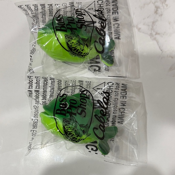 Bass Pro Shops Other - Cabela's Vibrant Green Fishing Easter egg set of two with prize inside new
